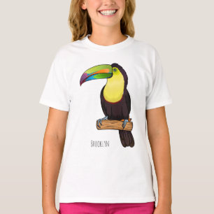 T-shirt Illustration d'oiseau toucain à bec de Keel