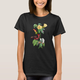 T-shirt Illustration d'oiseau vintage Vermilion Flycatcher