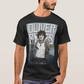 T-shirt Illustration d'Oliver Sykes – Portrait de Star du
