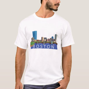 T-shirt Illustration d'ordinateur d'horizon de paysage