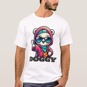 T-shirt Illustration d'ours cool Street Style - Carto tend