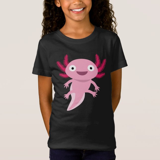 T-Shirt Illustration drôle Axolotl (Devant)