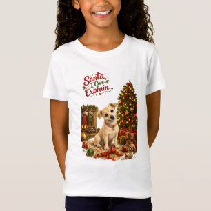 T-Shirt Illustration drôle de chien de Noël