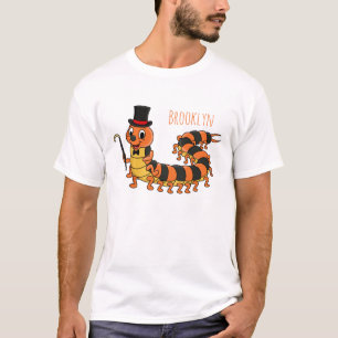 T-shirt Illustration drôle de dessin animé centipede