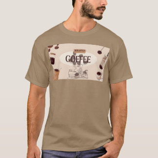 T-shirt Illustration drôle de Krafto Coffee