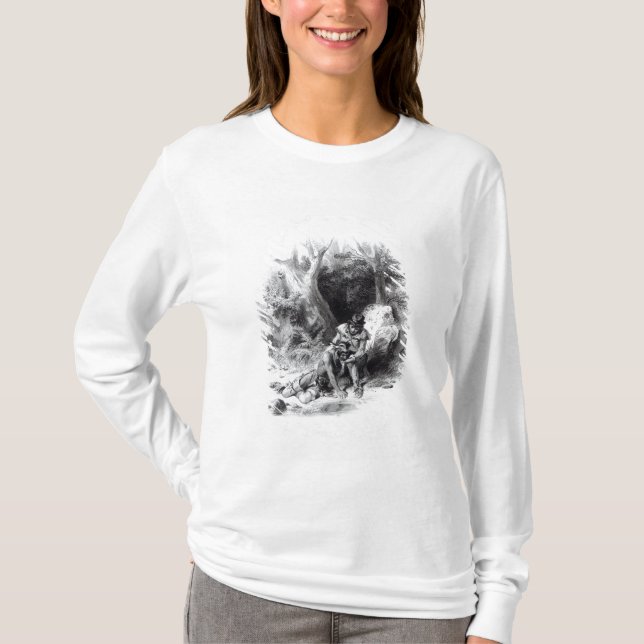 T-shirt Illustration 'du bout des Mohicans (Devant)