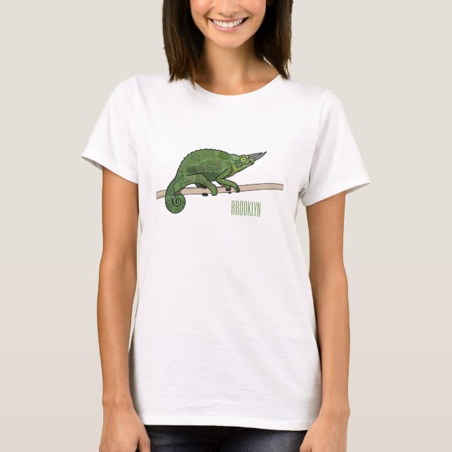T-shirt Illustration du caméléon de Jackson (Devant)