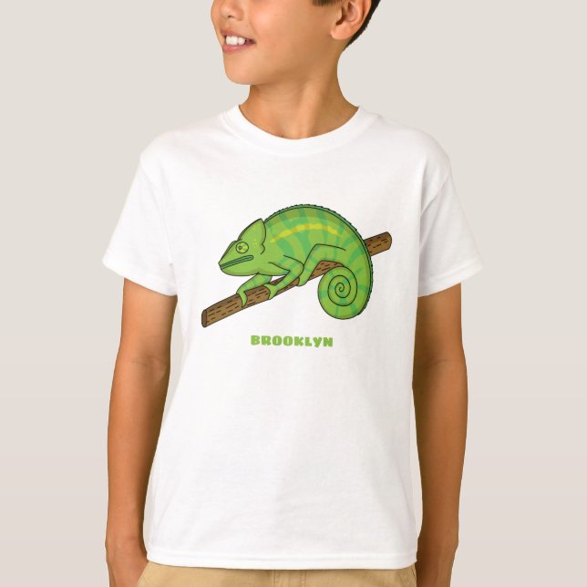T-shirt Illustration du caméléon de la parson (Devant)