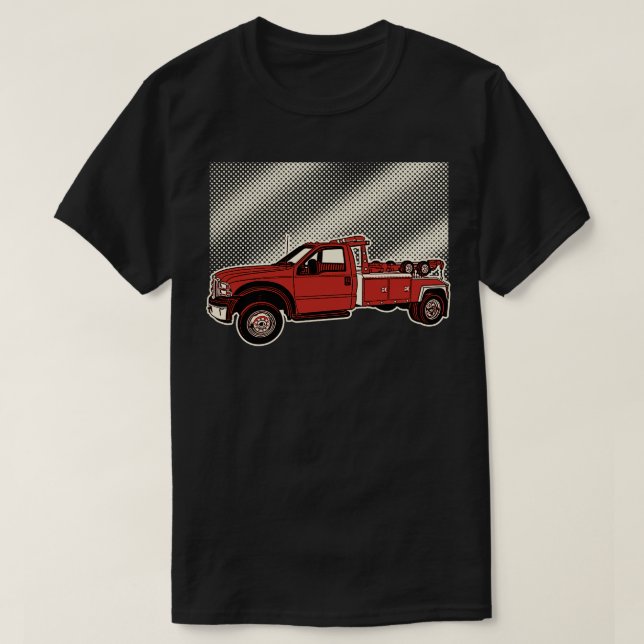 T-shirt Illustration du camion-remorque (Design devant)