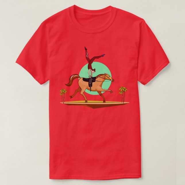 T-shirt Illustration du cavalier (Design devant)
