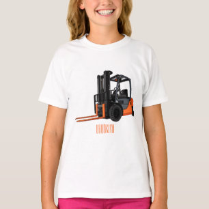 T-shirt Illustration du chariot élévateur