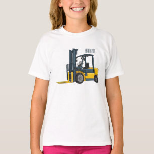 T-shirt Illustration du chariot élévateur
