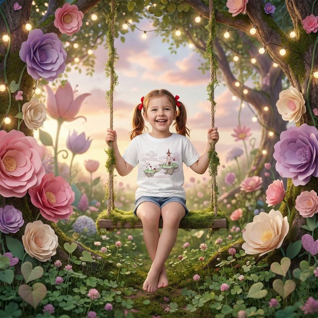 T-shirt Illustration du château d'amour flottant Imaginair (Créateur téléchargé)