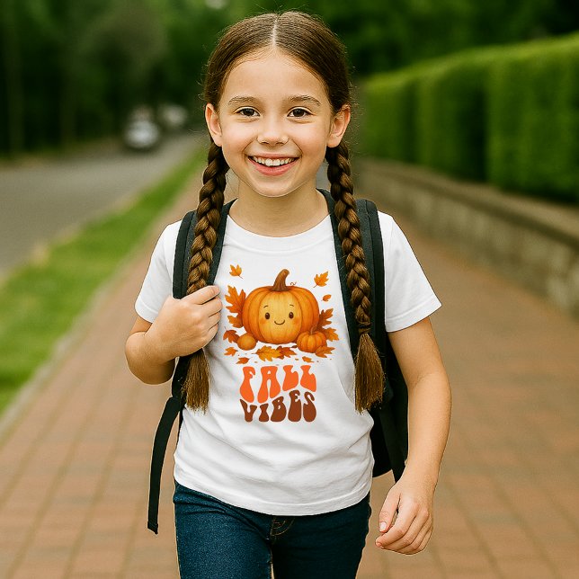 T-shirt Illustration du citrouille d'automne et script de  (Créateur téléchargé)