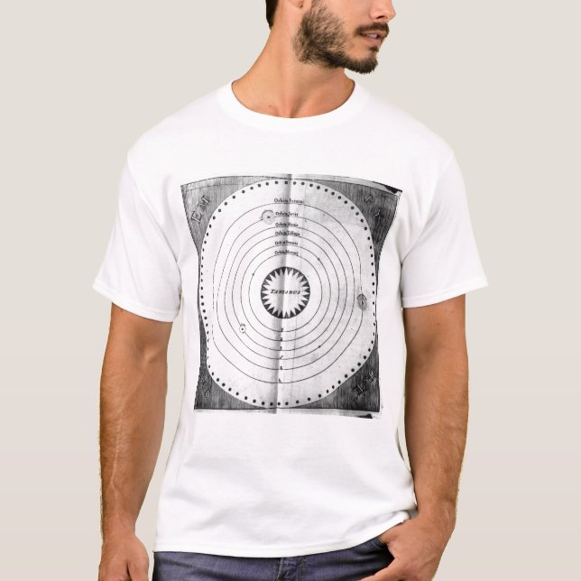 T-shirt Illustration du cosmos (Devant)