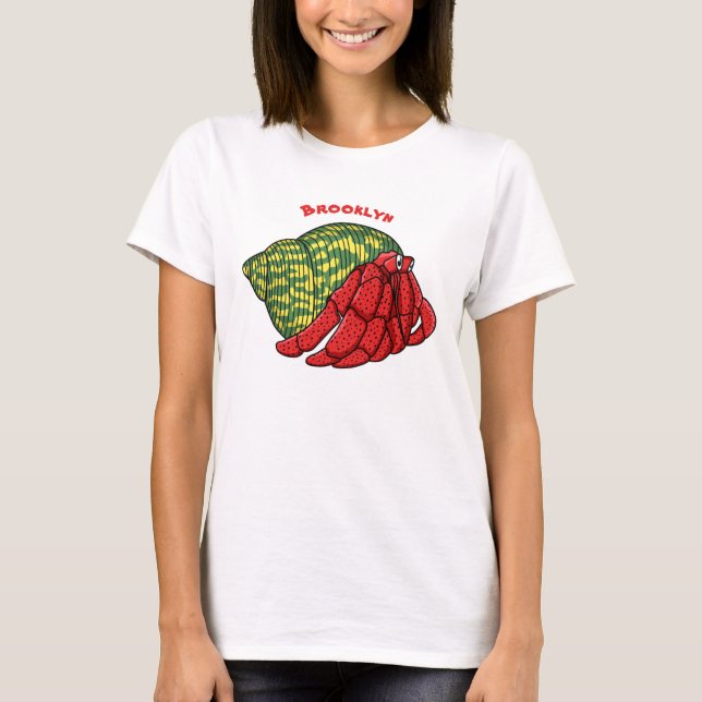 T-shirt Illustration du crabe mignon (Devant)