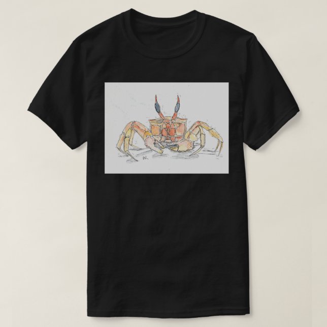 T-shirt Illustration du crabe rouge (Design devant)