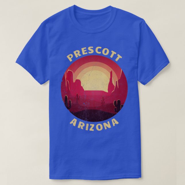 T-shirt Illustration du désert de Prescott Arizona Souve V (Design devant)