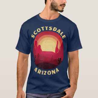T-shirt Illustration du désert de Scottsdale Arizona Vinta