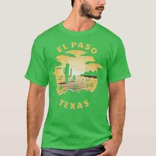 T-shirt Illustration du désert d'El Paso Texas Souvenir Vi