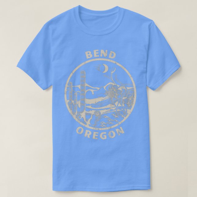 T-shirt Illustration du désert en détresse de l'Oregon (Design devant)