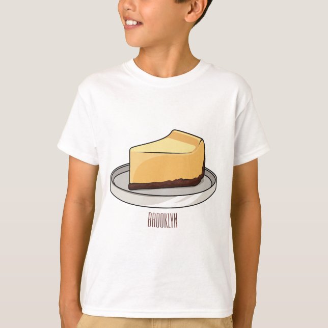 T-shirt Illustration du dessin animé Cheesecake (Devant)