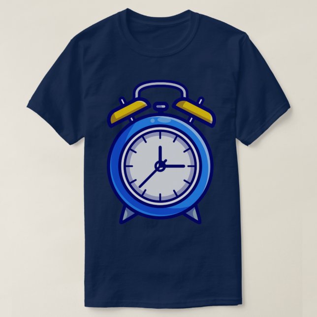 T-shirt Illustration du dessin de l'horloge d'alarme (Design devant)