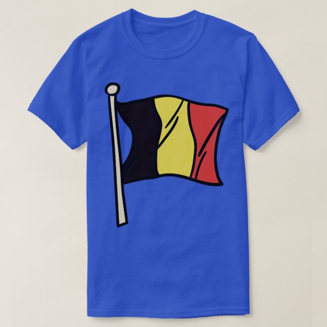 T-shirt Illustration du drapeau belge (Design devant)