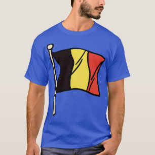 T-shirt Illustration du drapeau belge