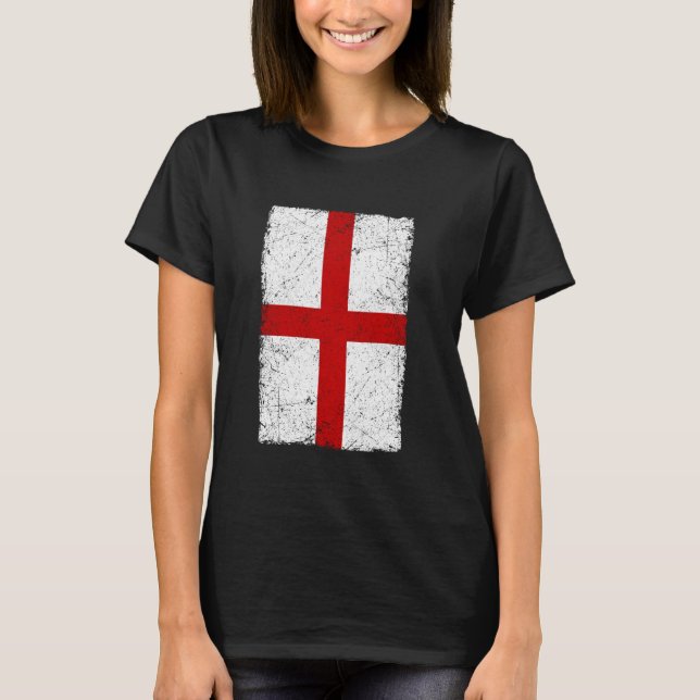 T-shirt Illustration du drapeau britannique vintage G (Devant)
