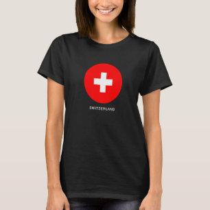 T-shirt Illustration du drapeau de la Suisse