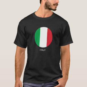 T-shirt Illustration du drapeau de l'Italie
