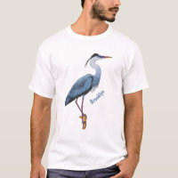 Illustration du grand héron bleu