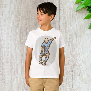 T-shirt Illustration du joueur de football vintage Retro F