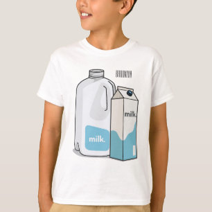 T-shirt Illustration du lait