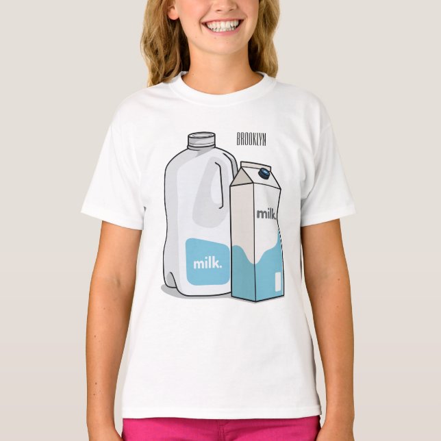 T-shirt Illustration du lait (Devant)
