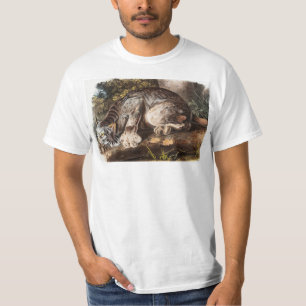 T-shirt Illustration du Lynx du Canada (Lynx Canadensis)