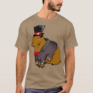 T-shirt Illustration du Mariage Capybara Groom