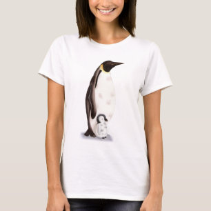 T-shirt Illustration du mignon empereur Penguin
