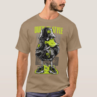 T-shirt Illustration du néon de style canard