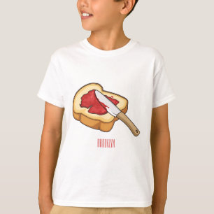 T-shirt Illustration du pain et de la confiture