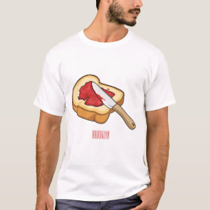 T-shirt Illustration du pain et de la confiture
