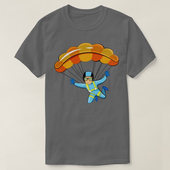 T-shirt Illustration du parapente (Design devant)