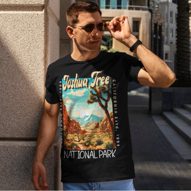 T-shirt Illustration du parc national de Joshua Tree en ét (Créateur téléchargé)