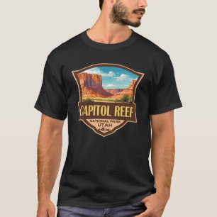 T-shirt Illustration du parc national du récif du Capitol 