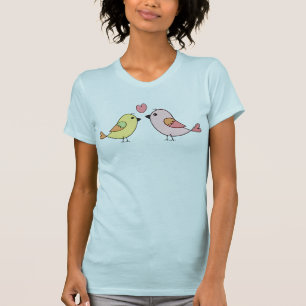 T-shirt Illustration du pastel des Inséparables mignons