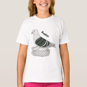 T-shirt Illustration du pigeon pigeon du Bouclier de Saxon