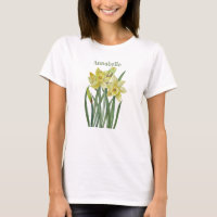 Illustration du portrait des jonquilles d'aquarell