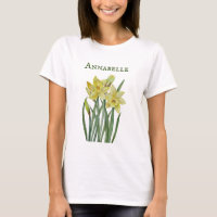 Illustration du portrait des jonquilles d'aquarell