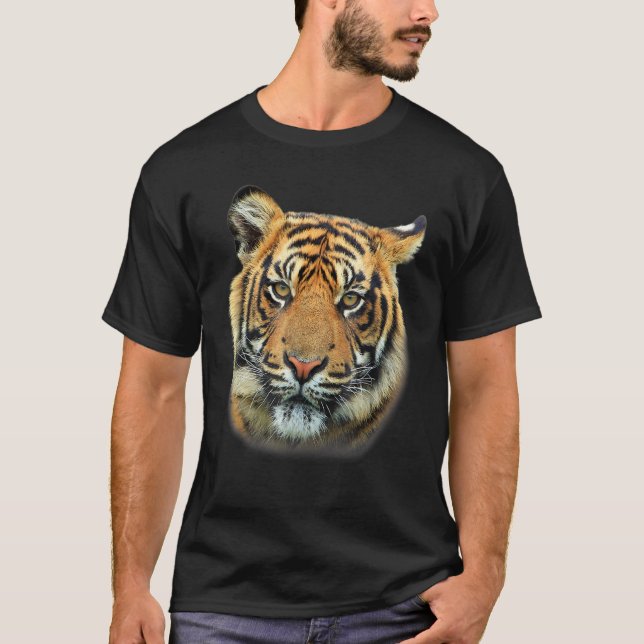 T-shirt Illustration du prédateur du flanc de tigre (Devant)